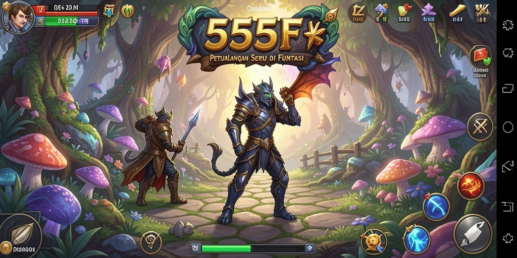 Gameplay seru dan menantang dalam dunia petualangan 555F.