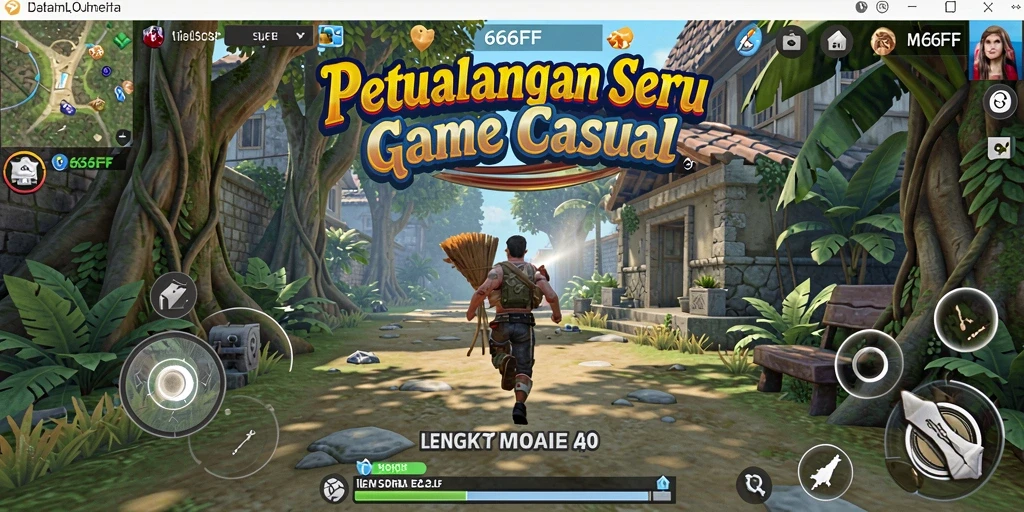 Tampilan gameplay seru dan penuh warna di 666FF.