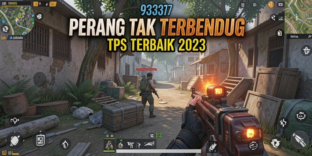 Tangkapan layar dari gameplay mendebarkan 93337 di tengah peperangan.