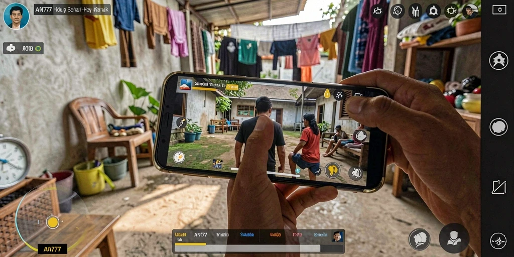 Tangkapan layar AN777 menampilkan gameplay simulasi yang realistis dan menarik.