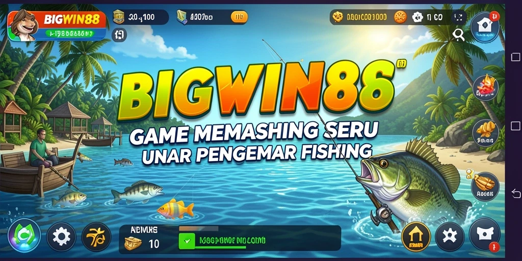 Tangkapan ikan terbesar di BIGWIN88 dengan latar yang indah.