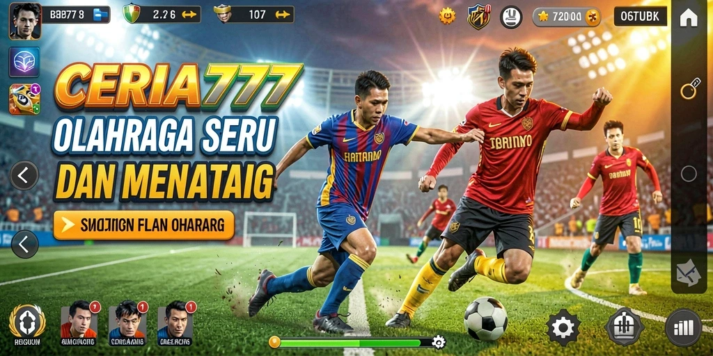 Tampilan gameplay seru di CERIA777, penuh aksi dan interaksi antar pemain.