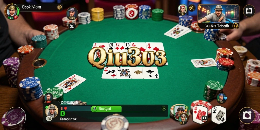 Screenshot utama COIN303 menampilkan gameplay QiuQiu yang mengasyikkan.