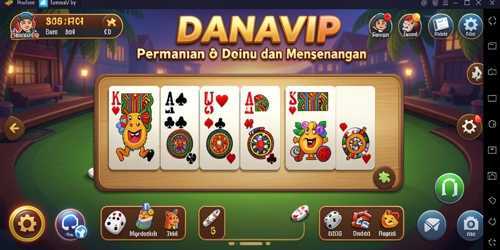 Tampilan gameplay seru DANAVIP saat dimainkan secara online.