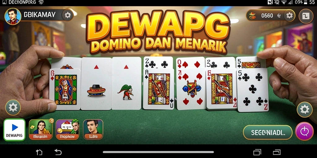 Screenshot utama DEWAPG menampilkan gameplay seru domino.