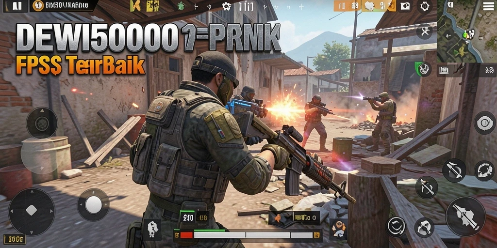 Gameplay seru DEWI5000 dengan pertempuran mendebarkan.