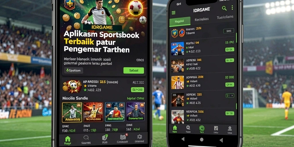 Tampilan menarik dari IDRGAME dengan berbagai opsi taruhan olahraga.