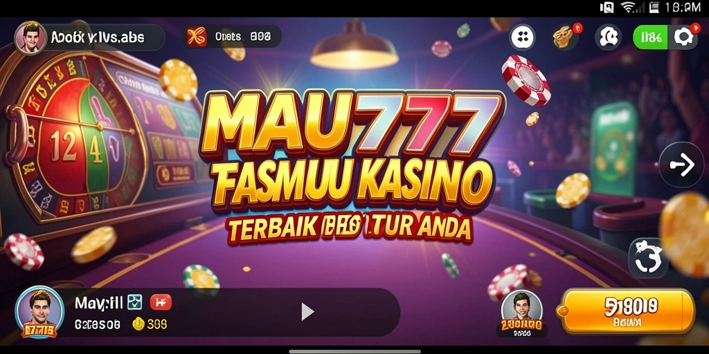 Tampilan gameplay seru di MAU777 dengan aksi Kasino yang menegangkan.