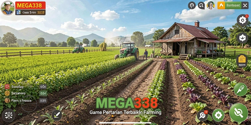 Gameplay seru dan menarik di MEGA338 dengan berbagai aktivitas pertanian.
