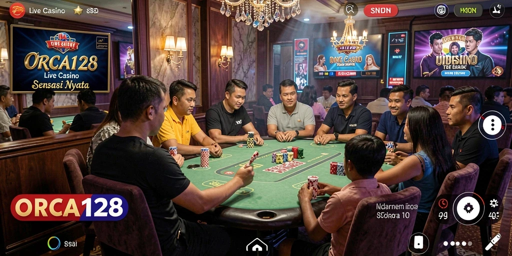 Gameplay Live Casino yang mendebarkan dengan dealer langsung.