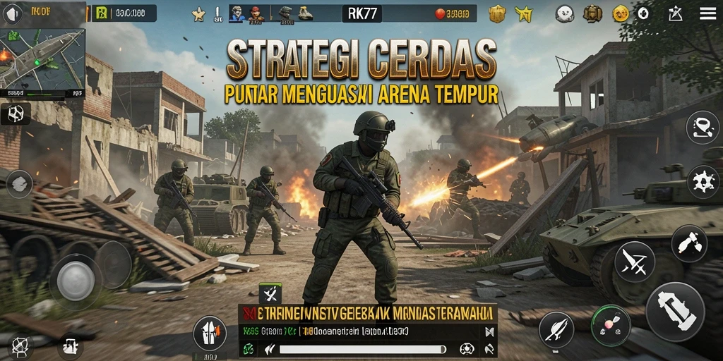 Tampilan gameplay seru dan menegangkan di RK77.