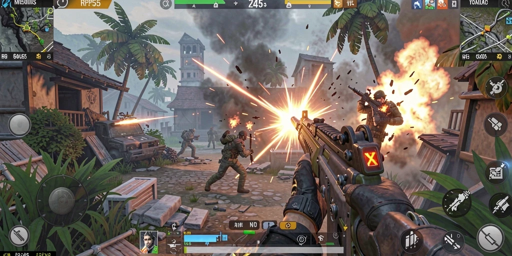 Gameplay seru dengan pertempuran intens di RP55.