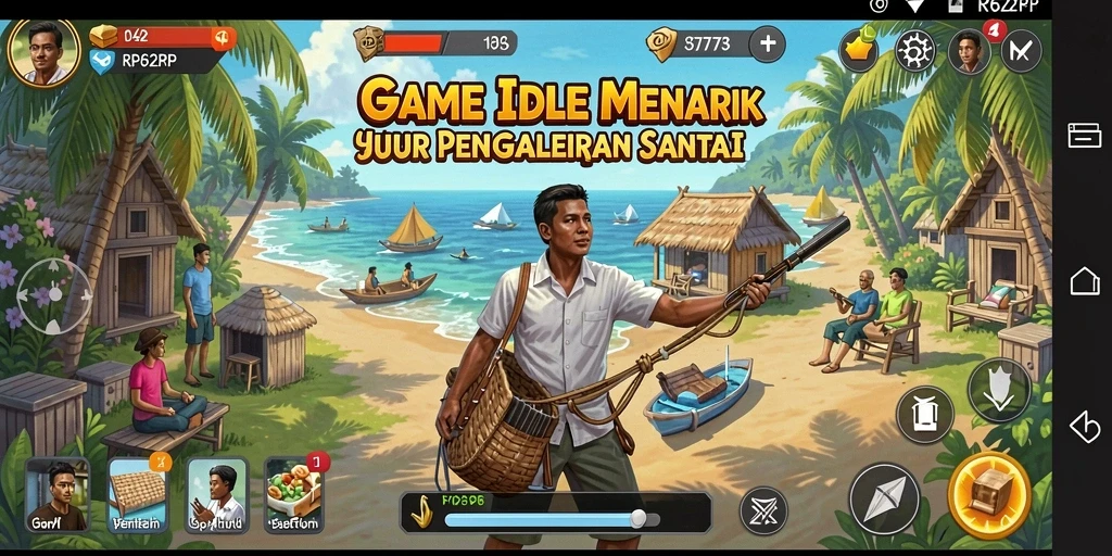 Tampilan menarik dari gameplay Idle di RP62RP yang menyenangkan.