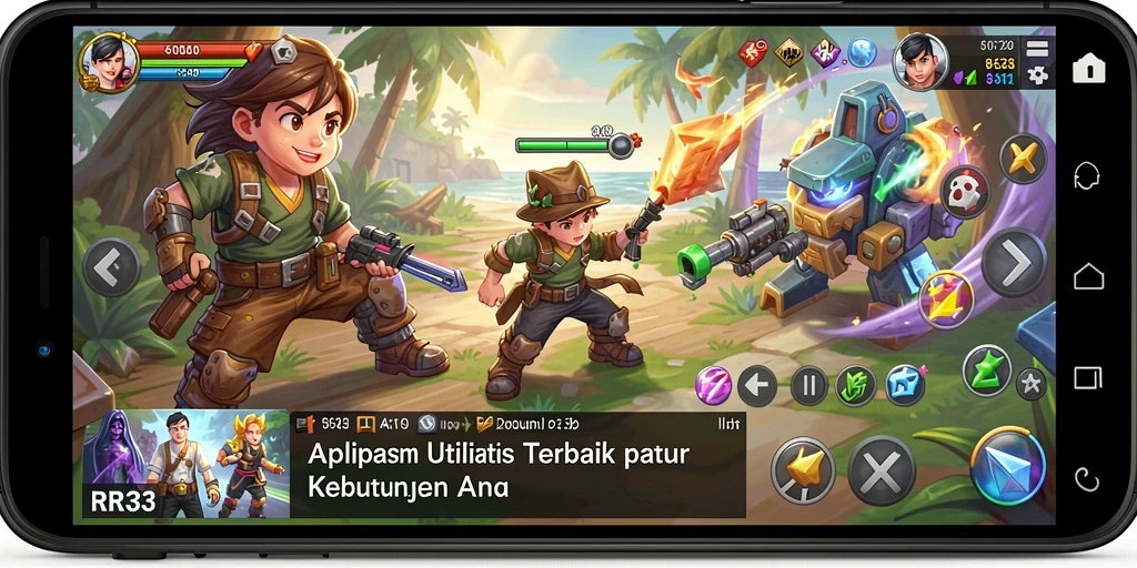 Tampilan antarmuka aplikasi RR33 yang mudah digunakan.