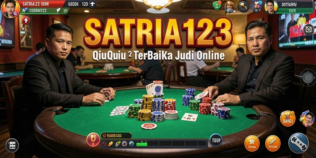 Screenshot SATRIA123 menampilkan aksi seru permainan QiuQiu.