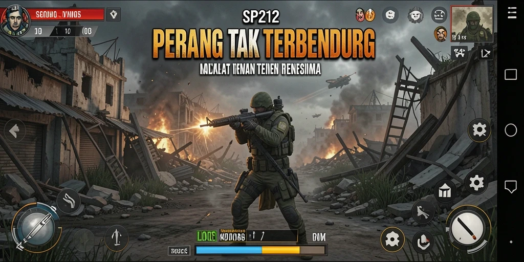 Gameplay mendebarkan dalam SP212 dengan aksi cepat.