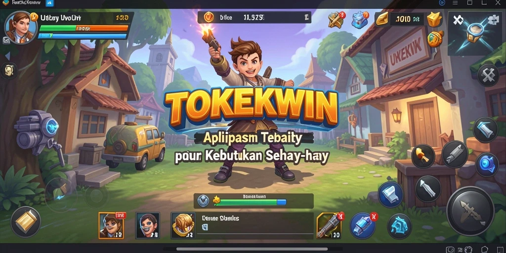 Screenshot utama TOKEKWIN menampilkan antarmuka aplikasi yang intuitif dan fitur unggulan.